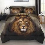 Pamnest King Lion Golden Comforter Set Queen Size 3 Pcs Soft Bedding Kids. Fixed Price $83.80.