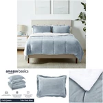 3-PIECE Ultra-soft Micromink Sherpa Bedding Set Full/queen Tide Pool Blue All. Fixed Price $144.99.