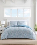 Keeco Rosalee King Comforter Set Blue Paisley Reversible Holidays. Fixed Price $44.00.