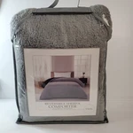 Reversible Sherpa Comforter Size Twin Gray Soft Cozy Kids Bed Modern New. Fixed Price $59.99.