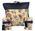 Ralph Lauren Maren King Comforter Set Floral Botanical Natural Cotton Bedding. Fixed Price $429.00.