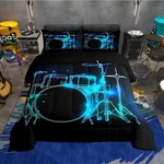 Erosebridal Drum Kit Bedding Set Abstract Musical Instruments Comforter F.... Fixed Price $94.73.