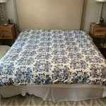 Vtg Ralph Lauren Size Dragon Nanking Blue & White Chinoiserie Comforter Euc. Fixed Price $239.99.