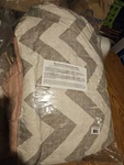 Gray & White King Comforter 104X90" + Bedskirt 2 Pillow Cs-geneva Home Fashion. Fixed Price $37.50.