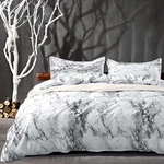 Nanko Comforter Set King Size White Grey Black Marble Pattern 104 X90 Inch. Fixed Price $73.20.