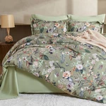 7-PIECE King Comforter Set Sage Green Floral Butterfly Design, Soft Microfiber. Fixed Price $90.99.