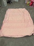 Beddy Blush Pink Vintage Victoria Zippered Queen Bedding Cotton Comforter Set. Fixed Price $300.00.