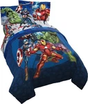 Marvel Avengers Blue Circle 5 Piece Bed Set - Includes Full,. Fixed Price $105.60.