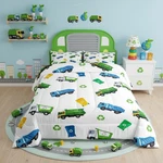 Castle Fairy Garbage Truck Comforter Set Kids Full Size Cartoon Bedding. Fixed Price $117.44.
