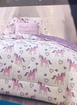Wonder Studio, 4 Pc Unicorn + Heart "magic Is All Around" Full Comforter Set. Fixed Price $52.00.