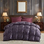 Luxury Fluffy 93% White Goose Down Comforter, Cooling Silk Modal Blend Shell. Fixed Price $329.99.