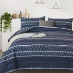 Wongs Bedding Navy Blue Comforter Set King,reversible Boho. Fixed Price $48.99.
