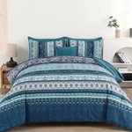 Boho Paisley Floral Striped Comforter Set 8-PCS In Bag Microfiber All Seasons. Fixed Price $105.89.
