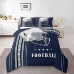 Erosebridal Gridiron Comforter Set 3D Football Player Helmet Bedding Rugby Sport. Fixed Price $92.54.