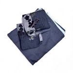 Anthology Solid Purple Pleated King Bed Skirt 78 X 80, 15" Drop + 2 Floral Shams. Fixed Price $19.99.