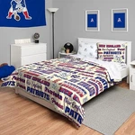 Foco New England Patriots Nfl Retro Bag Comforter Bedding 5 Piece Twin. Fixed Price $59.99.