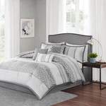 Madison Park Bennett 7 Piece Jacquard Comforter Set. Fixed Price $194.99.