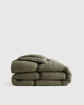 Nwt Quince Organic Cotton Pintuck Comforter King Cal Dusty Olive. Fixed Price $129.00.