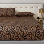 Mixinni 100% Soft Microfiber Leopard Pattern Fitted Sheet Bed Set 15" D.... Fixed Price $37.18.