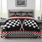 Wecozy Twin Size Comforter Set With Pillowcase, Racing Car Auto 2 Pcs Bedding.... Fixed Price $70.41.