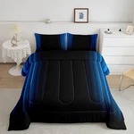 Feelyou Geometric Abstract Ombre Comforter Set Kids Teens Blue And Black. Fixed Price $103.48.