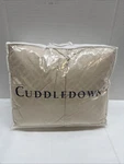 Cuddledown Meridian Synthetic Fill Comforter Sand 320TC Summer Size Queen. Fixed Price $199.99.