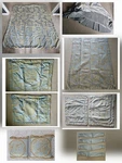 16 Pc Charter Club Duvet Pillow Skirt Croscill Napoleon Drape Sham Queen. Fixed Price $260.00.