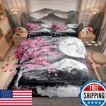 Castle Fairy Japanese Ukiyoe Comforter Set King Size Fuji Mountain Scenery. Fixed Price $98.78.