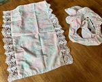 1993 Mattel Barbie Pretty Secrets Replacement Bedding Comforter Bedspread Set. Fixed Price $8.00.