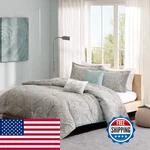 Madison Park Pure Ronan Cotton Comforter Set-casual Paisley Design All Season. Fixed Price $155.16.