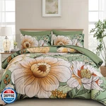Xruibed King Comforter Set 7 Pieces Green Floral Size. Fixed Price $91.94.