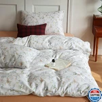 Highbuy Grey Comforter Set Twin Xl Size Boho Style With Blue Flower Botanical Be. Fixed Price $108.35.