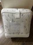 Nip Calvin Klein Falling Petals Grey Queen Comforter & Shams Set 3PC. Fixed Price $140.99.