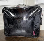 Juicy Couture Plush Black Velour Rhinestone Sparkle Bling 4P Queen Comforter Set. Fixed Price $119.97.