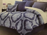 Jessica Sanders Windsor Queen Comforter 86 X Blue Polyester Cover Fill. Fixed Price $50.00.
