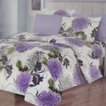 Glory Home 1800 King Sheet Set Wrinkle Free Deep Pocket Floral Purple White. Fixed Price $24.99.