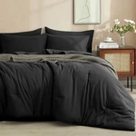 Pacific Home Fashion 7 Pieces Phf Microfiber Cali King Comforter Set, Black. Fixed Price $59.99.