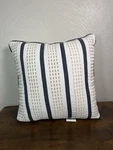 Madison Park Throw Pillow Square Ivory Dark Blue White. Fixed Price $16.99.