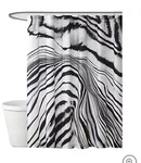 New! Vince Camuto Muse Zebra Print Designer Shower Curtain 72 X. Fixed Price $19.99.