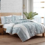 Indigo Comforter Set, Soft Bedding With Matching Sham, Fade & Wrinkle-r.... Fixed Price $37.74.