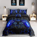 6 Pieces Bag Gamer Bedding Boys Adult Gaming Comforters Set,.... Fixed Price $97.27.