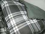 Martha Stewart Gray Plaid Reversible Down Alternative King Comforter New. Fixed Price $37.00.
