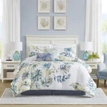 Harbor House Cozy Cotton Comforter Set - Coastal, King, Monstera Leaf Green. Fixed Price $113.77.