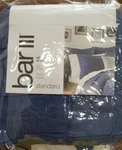 Bar Iii Box Standard Sham 20 26 Indigo Blue Pleated Cotton. Fixed Price $19.25.