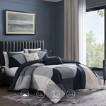 Bebejan Geo Fusion 100% Cotton Sateen 5 Piece Reversible Comforter Set. Fixed Price $134.99.