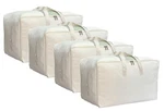 Doyike Soft Large Canvas Storage Bags With Zipper And Clear Window, Cotton Linen. Fixed Price $61.59.