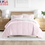 Reversible Down Alternative Comforter Set Hypoallergenic Cozy Microfiber Bedding. Fixed Price $51.67.
