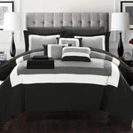 Bed In Bag Chic Home Duke 10 Pc Comforter Set, Shams, Decorative Pillows, Sheets. Fixed Price $106.65.