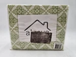 Alcove Twin Size Sheet Set Microfiber Green & White- New. Fixed Price $14.99.