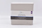 Mainstays 200 Thread Count 4 Piece Percale Sheet Set Grey Pumice, King. Fixed Price $29.99.